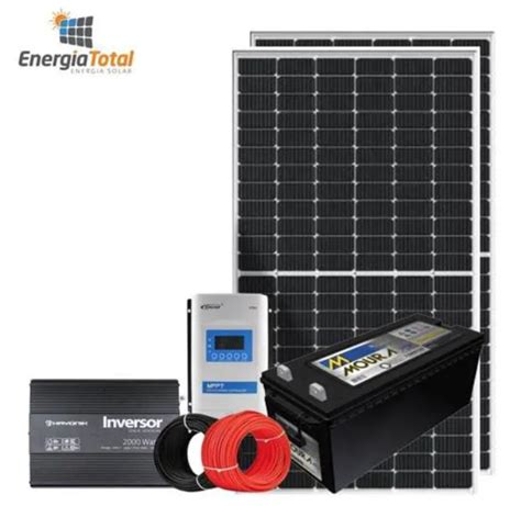 Kit Gerador Solar Off Grid Wp Para Freezer Ventilador L Mpadas