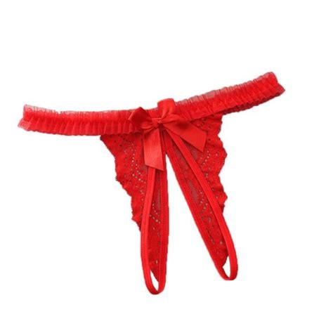 Sasaquoy Culotte Slip Sexy Lingerie Sexy Pour Femmes En Dentelle Ouverte Thong G Pants Pyjama2