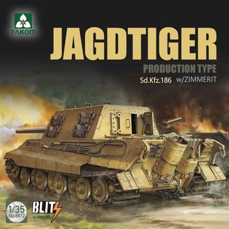 TAKOM 8012 1 35 Assembly Model Jagdtiger Sd Kfz 186 Production Type W