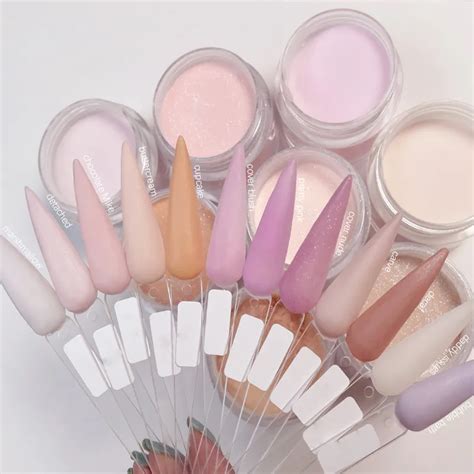 High Quality Ema Buttery Acrylic Powder Cover Nude Clear Acrylic Powder Base Core Cover Acrylic