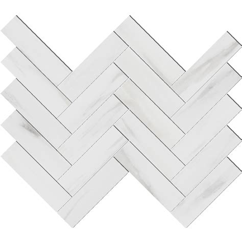 Bianco Dolomiti 1 1 2 X 5 1 2 Honed Herringbone Mosaic Pera Tile