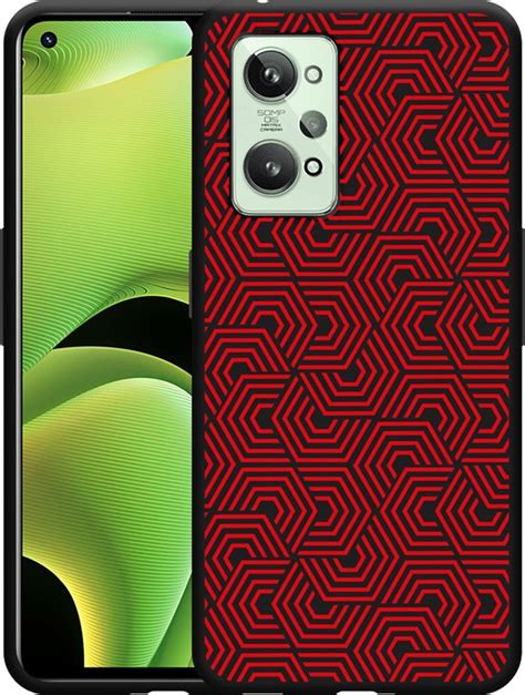 Realme GT2 Hoesje Zwart Geometric Designed By Cazy Bol