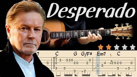 🔴desperado Eaglesㅣacoustic Fingerstyle Guitar Tutorialㅣtabs And Chordsㅣdon Henleyㅣfingerstyle