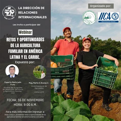 Webinar Retos y oportunidades de la Agricultura Familiar en América Latina y el Caribe