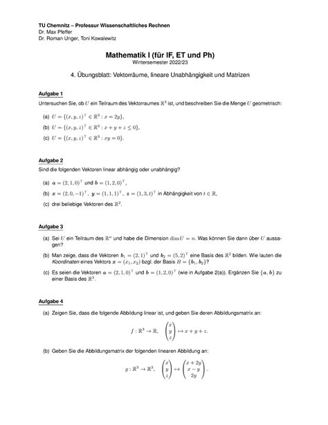 Ws2022 Blatt 04 Ws2022 Blatt04 TU Chemnitz Professur