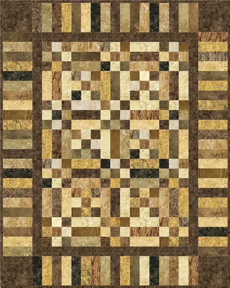 Nine Patch With Rails Quilt Pattern