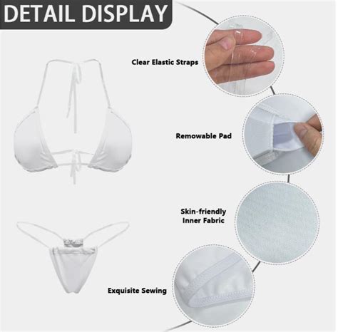 American Flag Bikini Patriotic Transparent String Bikini For Summer Beachwear Style Free Us