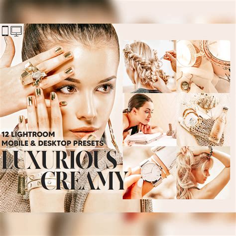 Luxurious Creamy Lightroom Presets Nude Tone Mobile Preset Vanilla Bright Desktop
