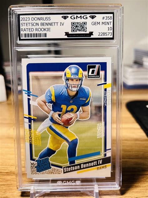 2023 Donruss Stetson Bennett IV Rated Rookie GMG Graded 10 Gem Mint