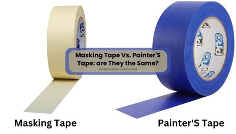 Masking Tape Vs Painter S Tape Are They The Same