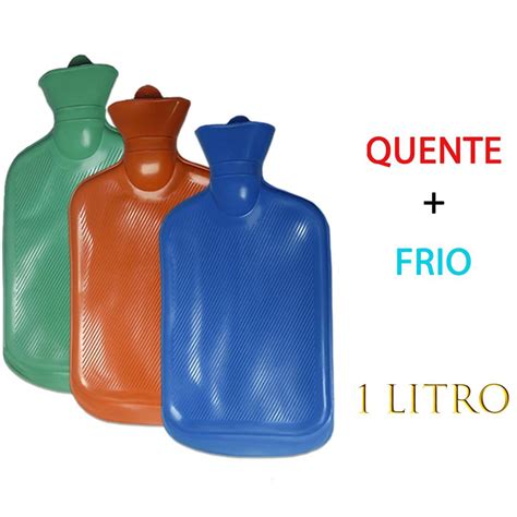 Bolsa Água Quente Térmica Borracha Compressa Gelo 2000 Ml no Shoptime