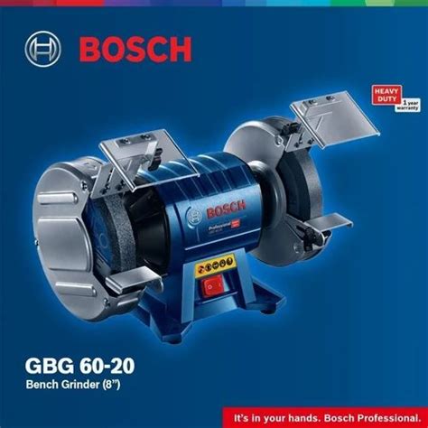 GBG 60-20 PROFESSIONAL DOUBLE-WHEELED BENCH GRINDER Bosch (GBG60-20) BT ...