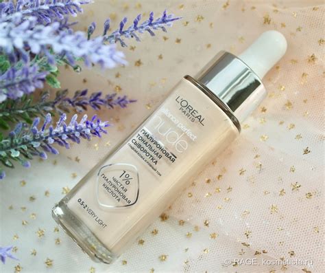 Тональная сыворотка L Oreal Paris Alliance Perfect Nude в оттенке 0 5 2 Very Light Отзывы