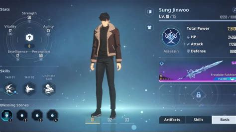 Best stats to add for Sung Jinwoo in Solo Leveling ARISE - Pro Game Guides