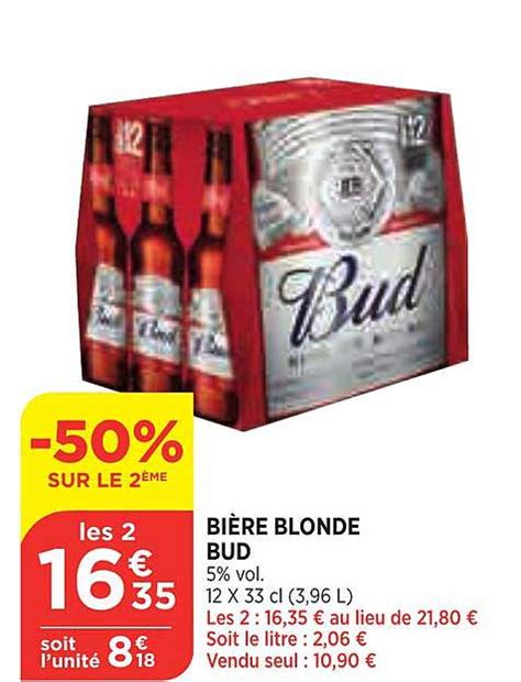 Promo Bi Re Blonde Bud Chez Bi Icatalogue Fr