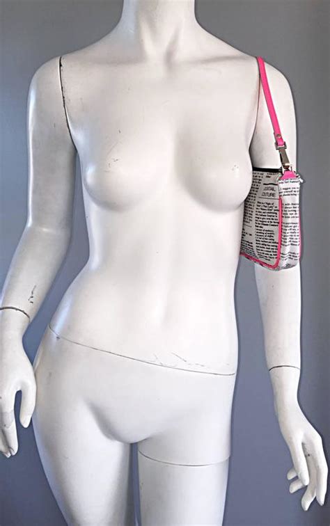 Rare John Galliano Sex And The City Newspaper Newsprint Purse Bag At Stdibs Christian