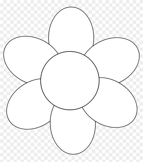 Flower With Six Petals Template Best Flower Site