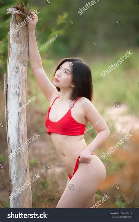 Portrait Asian Sexy Woman Wear Bikini Stock Photo Shutterstock