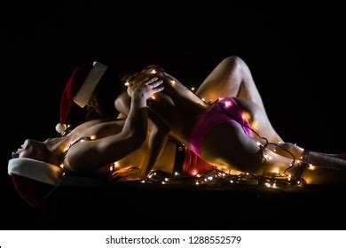 Nude Woman Fairy Lights Laying On Stock Photo Shutterstock