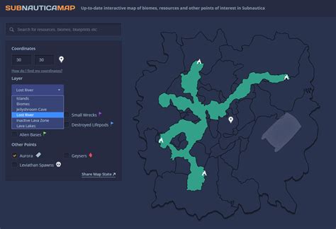Interactive Subnautica Map – Steam Solo
