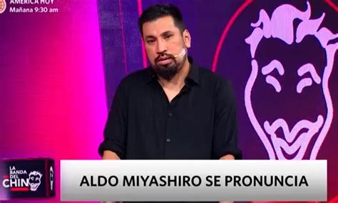 Aldo Miyashiro Me Equivoqu Comet Un Error Que Me Acompa Ar Toda