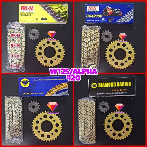 420 Honda Wave125 Wave110 Alpha Future 125 Wave100R Dash Sprocket Gold