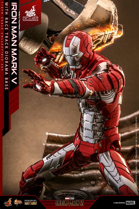 Iron Man 2 Hot Toys Iron Man Mark V And Race Track Diorama Base The Toyark News