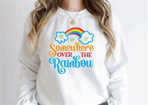 Somewhere Over The Rainbow Graphic By Jannatulcreation · Creative Fabrica