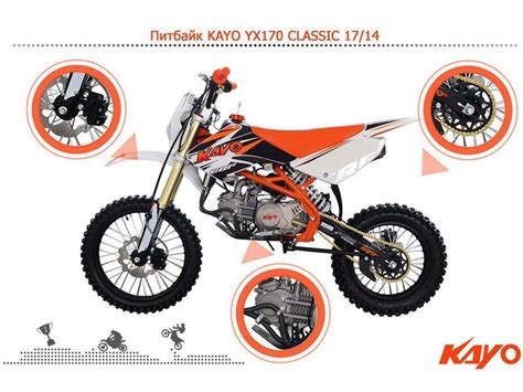 Питбайк KAYO CLASSIC YX 170 17/14 LIMITED EDITION. Продажа и доставка ...