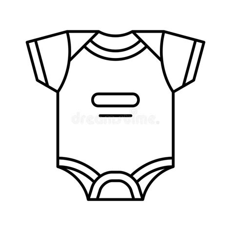 Bodysuit Icon Baby Footed Sleeper On Blue Background Vector Il Stock