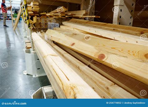 Wooden Boards And Slabs In The Hardware Store Stock Photo Image Of