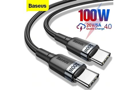 Кабель Type C Type C 5A 100W PD QC Baseus Ціна Відгуки Купити