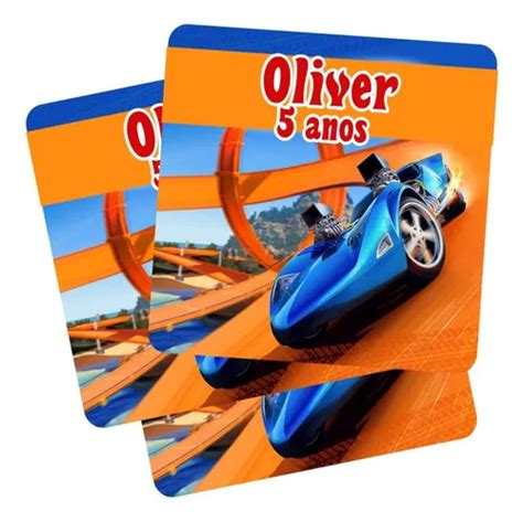 Adesivos Personalizados X Cm Sacola Surpresa Hot Wheels Parcelamento Sem Juros
