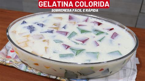 Gelatina De Cor Clara - Gelatina Colorida Econômica: Receita Fácil e Deliciosa 🍓🍇