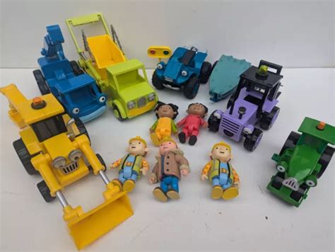 BOB THE BUILDER Toy Bundle Vehicles Figures Scoop Lofty Scrambler Trix