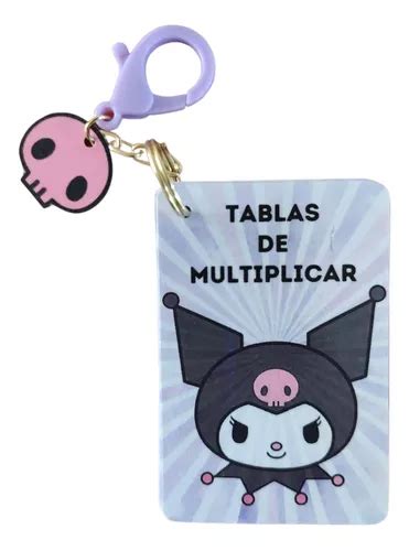 Llavero Kuromi Tablas De Multiplicar Didactica Regalo Sanrio En Venta