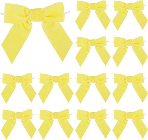 Amazon Aimudi Yellow Velvet Bows Yellow Velvet Easter Bows