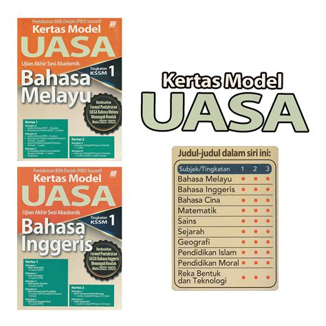 Kertas Model Uasa Sasbadi Tingkatan Hingga Tingkatan Shopee Malaysia