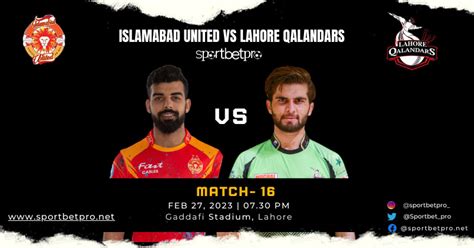 Lahore Qalandars Vs Islamabad United Match Prediction And Data Analysis