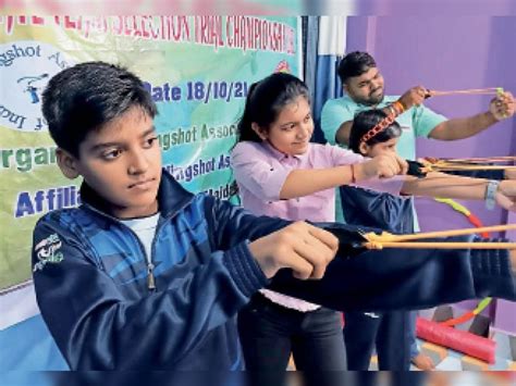 Mangal And Madan Best In Junior In Slingshot Competition प्रतिस्पर्धा