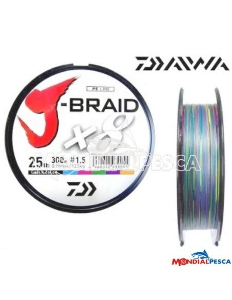 DAIWA J-BRAID X8 300MT MULTICOLOR