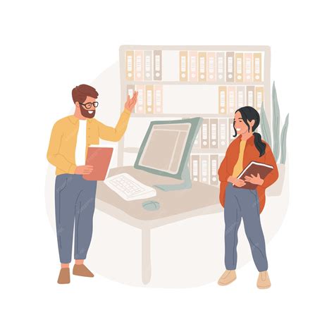 Pasantías ilustración vectorial de dibujos animados aislados | Vector