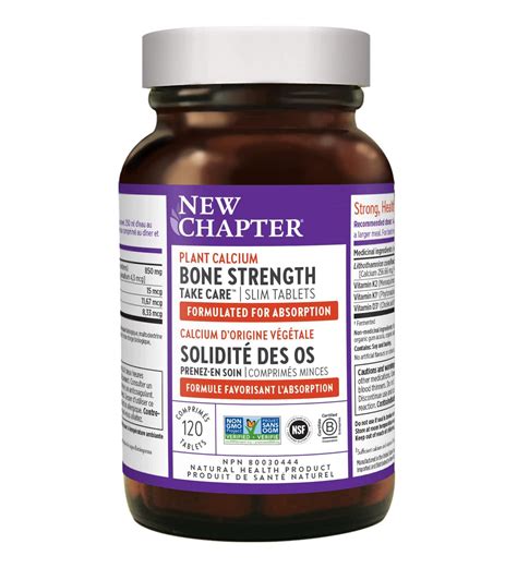 New Chapter Bone Strength Take Care - 120 Vegetarian Slim Tablets