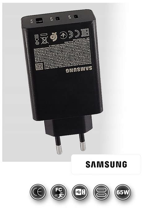 ŁADOWARKA SAMSUNG EP-T6530 65W PD USB + TYP C 20 V