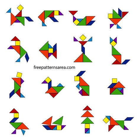 Printable Tangram Puzzles For Kids