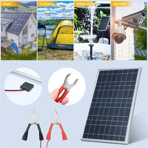 Комплект солнечных панелей 300W, 12В, поликристаллические | AliExpress