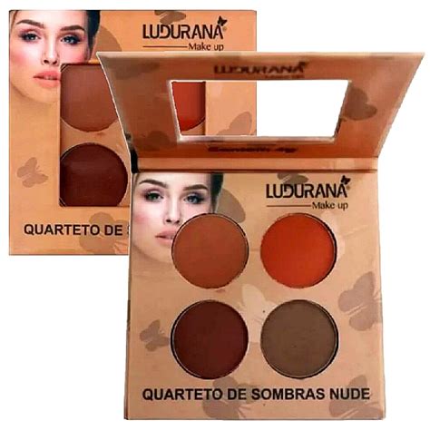 Quarteto de Sombras Matte Nude Ludurana B Distribuidora JCF Maquiagem e Cosméticos no