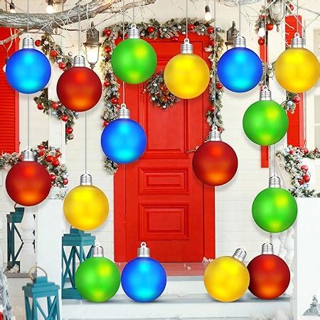 Amazon Glimin Pcs Led Large Christmas Balls Ornaments Colorful