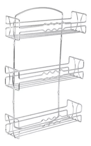 Suporte De Especiarias Cro Spice De 3 Camadas Para Montagem Em Parede