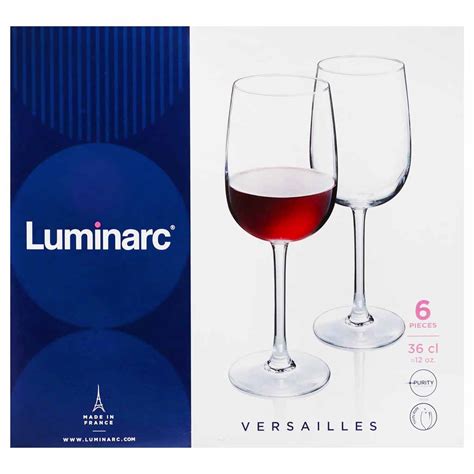 Juego De Copas Luminarc Cristal Vino Blanco Soriana